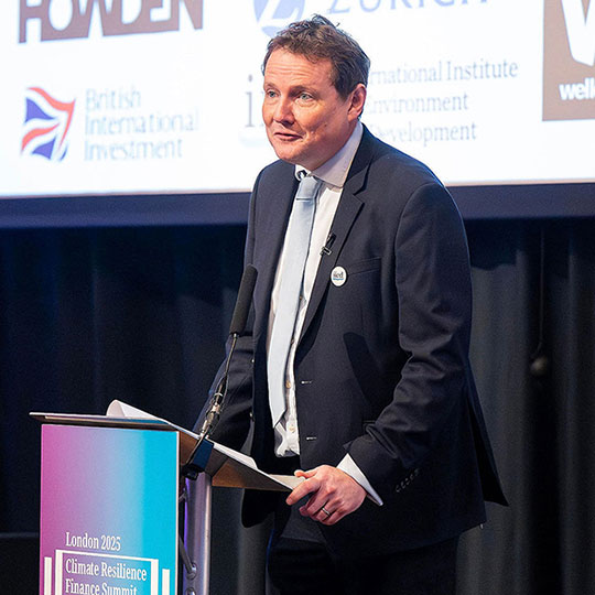 Tom Mitchell speaking at the summit